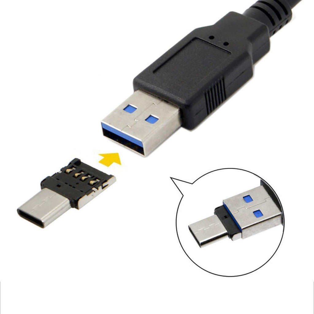 Adaptateur OTG Type-C vers usb قطعة لوصل هواتف اندرويد مع اليوسبي او الفارة او الكلافي