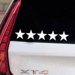 Autocollant 5 étoilesvoiture ملصق سيارة خمس نجوم - jeeba.ma