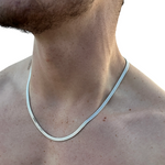 Collier serpent unisexe, en acier inoxydable lavable سلسلة ثعبان مصنوع من الفولاذ المقاوم للصدأ القابل للغسل
