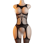 Lingerie Nuisette chemise de nuit en Résille Bodystocking قميص نوم ملابس