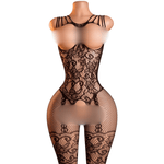 Lingerie Nuisette chemise de nuit en Résille Bodystocking قميص نوم ملابس
