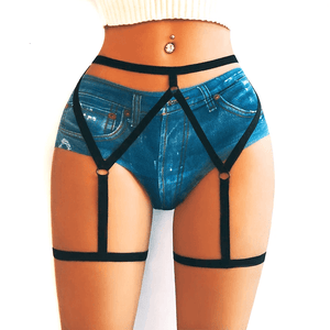 Porte-jarretelles jarretières sexy élastique ceinture Jambe