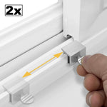 2 pièces Serrure à clé en métal de sécurité enfants pour portes et fenêtres coulissantes قفل أمان للأطفال للنوافذ