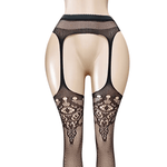 bas en résille avec ceinture جوارب داخلية شبكية - jeeba.ma