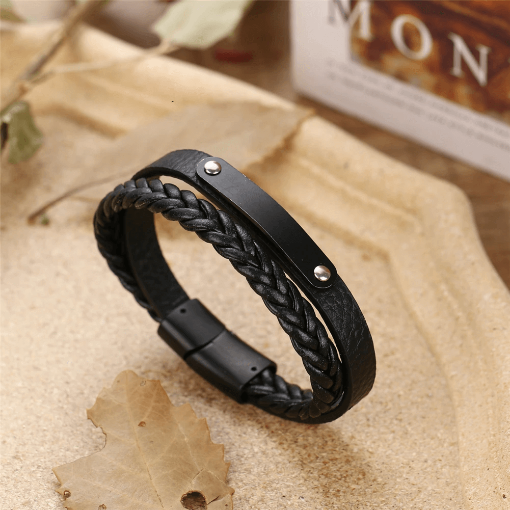 bracelet cuir براسلي من الجلد