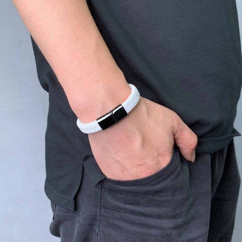Bracelet cuir fermoir magnétique براسلي جلدي مشبك مغناطيسي