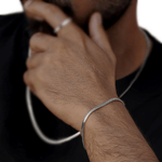 bracelet serpent unisexe, en acier inoxydable lavable براسلي ثعبان مصنوع من الفولاذ المقاوم للصدأ القابل للغسل