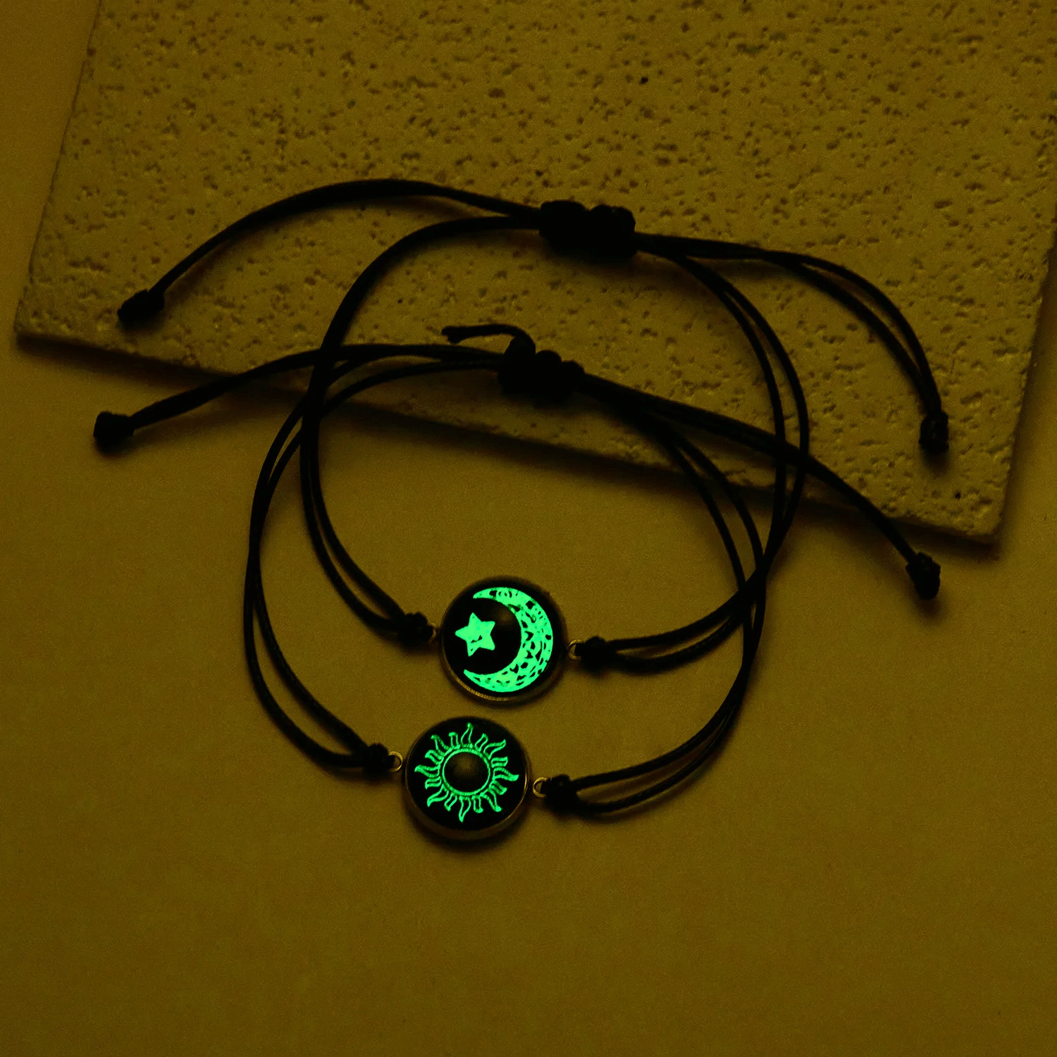ensemble de 2 bracelets de couples lumineux مجموعة من سوارين مضيءين