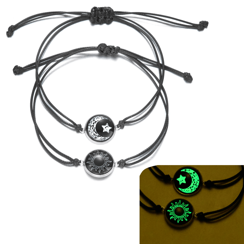 ensemble de 2 bracelets de couples lumineux مجموعة من سوارين مضيءين