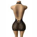 قميص نوم داخلي lingerie chemise de nuit en résille - jeeba.ma