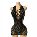 قميص نوم داخلي lingerie chemise de nuit en résille - jeeba.ma