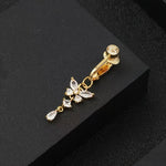 faux piercings de nombril en forme de papillon