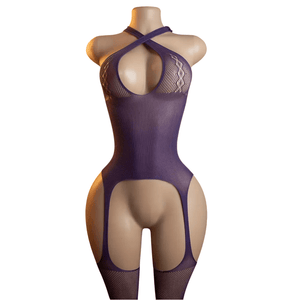 Lingerie Nuisette chemise de nuit en Resille قميص نوم داخلي