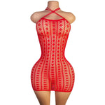 Lingerie Nuisette chemise de nuit en Résille Bodystocking قميص نوم ملابس