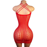 Lingerie Nuisette chemise de nuit en Résille Bodystocking قميص نوم ملابس