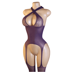 Lingerie Nuisette chemise de nuit en Resille قميص نوم داخلي