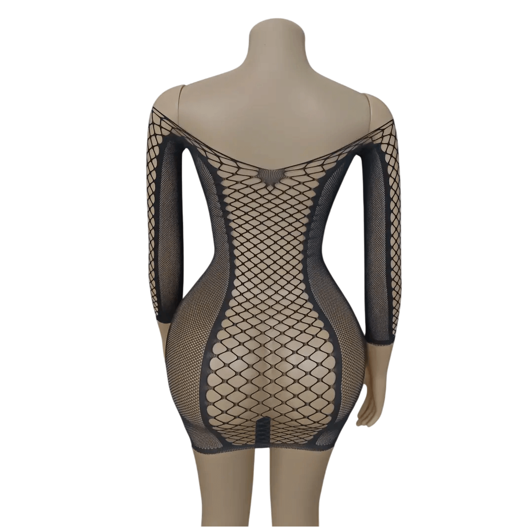 قميص نوم داخلي lingerie chemise de nuit en résille