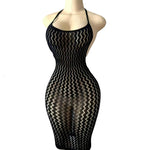 Lingerie Nuisette chemise de nuit en Résille robe Bodystocking قميص نوم ملابس فستان