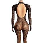 Lingerie Nuisette chemise de nuit en Résille Bodystocking قميص نوم شبكي ملابس