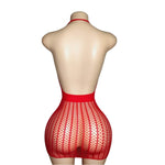 Lingerie Nuisette chemise de nuit en Résille robe Bodystocking قميص نوم ملابس فستان