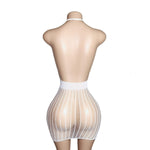 Lingerie Nuisette chemise de nuit en Résille Bodystocking قميص نوم ملابس