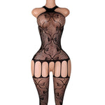 Lingerie Nuisette chemise de nuit en Résille Bodystocking قميص نوم شبكي ملابس