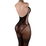 Lingerie Nuisette chemise de nuit en Résille Bodystocking قميص نوم شبكي ملابس