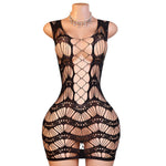Lingerie Nuisette chemise de nuit en Résille robe Bodystocking قميص نوم ملابس فستان
