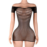 Lingerie Nuisette chemise de nuit en Résille robe Bodystocking قميص نوم ملابس فستان