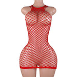 Lingerie Nuisette chemise de nuit en Résille Bodystocking قميص نوم شبكي ملابس