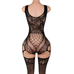 Lingerie Nuisette chemise de nuit en Résille Bodystocking قميص نوم شبكي ملابس