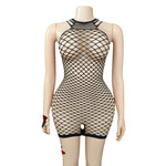 Lingerie Nuisette chemise de nuit en Résille robe Bodystocking قميص نوم ملابس فستان