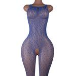 Lingerie Nuisette chemise de nuit en Résille Bodystocking قميص نوم شبكي ملابس