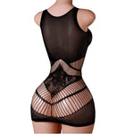 Lingerie Nuisette chemise de nuit en Résille robe Bodystocking قميص نوم ملابس فستان