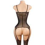 Lingerie Nuisette chemise de nuit en Résille Bodystocking قميص نوم شبكي ملابس