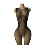 Lingerie Nuisette chemise de nuit en Résille Bodystocking قميص نوم شبكي ملابس