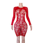 Lingerie Nuisette chemise de nuit en Résille robe Bodystocking قميص نوم ملابس فستان