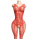 Lingerie Nuisette chemise de nuit en Résille Bodystocking قميص نوم شبكي ملابس