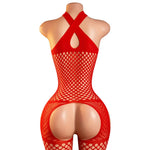 Lingerie Nuisette chemise de nuit en Résille Bodystocking قميص نوم شبكي ملابس