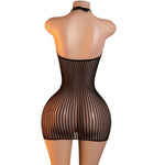 Lingerie Nuisette chemise de nuit en Résille robe Bodystocking قميص نوم ملابس فستان