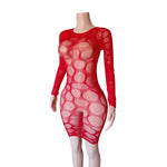Lingerie Nuisette chemise de nuit en Résille robe Bodystocking قميص نوم ملابس فستان