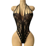 Lingerie Nuisette chemise de nuit en Résille Bodystocking قميص نوم شبكي ملابس