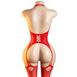 Lingerie Nuisette chemise de nuit en Résille Bodystocking قميص نوم شبكي ملابس