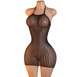 Lingerie Nuisette chemise de nuit en Résille robe Bodystocking قميص نوم ملابس فستان
