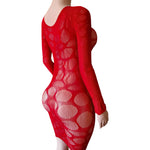 Lingerie Nuisette chemise de nuit en Résille robe Bodystocking قميص نوم ملابس فستان