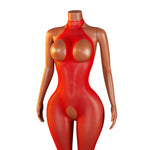 Lingerie Nuisette chemise de nuit en Résille Bodystocking قميص نوم شبكي ملابس