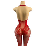 Lingerie Nuisette chemise de nuit en Résille Bodystocking قميص نوم شبكي ملابس