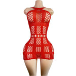 Lingerie Nuisette chemise de nuit en Résille robe Bodystocking قميص نوم ملابس فستان