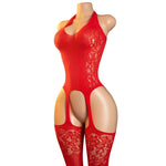 Lingerie Nuisette chemise de nuit en Résille Bodystocking قميص نوم شبكي ملابس
