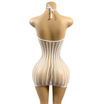 Lingerie Nuisette chemise de nuit en Résille robe Bodystocking قميص نوم ملابس فستان